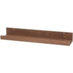 Ikea Duvar Rafı Ceviz Görünümlü Koyu Ahşap Renk Meridyendukkan 55 cm Çerçeve-Dekorasyon Rafı