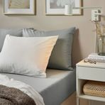 IKEA DVALA lastikli çarşaf açık gri - 80482453