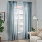IKEA DYTAG fon perde/2 kanat gri-mavi - 80525297