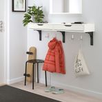 IKEA EKBY ALEX/RAMSHULT çekmeceli duvar rafı beyaz-siyah - 09290953