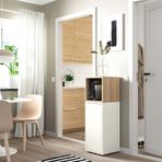 IKEA EKET dolap kombinasyonu beyaz-ağartılmış meşe görünümlü - 39290126