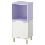 IKEA EKET dolap kombinasyonu beyaz pastel lila-ahşap - 69611814
