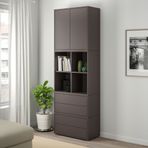 IKEA EKET dolap kombinasyonu koyu gri - 69286571