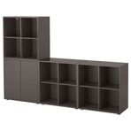 IKEA EKET dolap kombinasyonu koyu gri - 89190935
