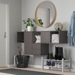 IKEA EKET duvar dolabı kombinasyonu koyu gri - 09329390