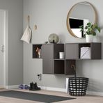 IKEA EKET duvar dolabı kombinasyonu koyu gri - 39286394
