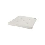 IKEA Ekru Renk Sandalye Minderi 35-42x40 cm, Pamuk, Cırt Cırtlı Bant