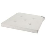 IKEA Ekru Renk Sandalye Minderi Meridyendukkan 35/42X40X4 cm Cırt Cırtlı Bant , Pamuk