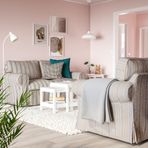 IKEA EKTORP 2'li kanepe karlshov bej-çok renkli - 79509019