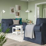IKEA EKTORP 2'li kanepe kilanda koyu mavi - 19509022