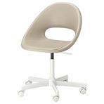 IKEA ELDBERGET/MALSKAR çalışma sandalyesi, bej-beyaz