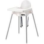 IKEA Elite Unisex Beyaz Antilop Tepsili Mama Sandalyesi 1 Adet