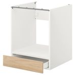 IKEA ENHET ankastre fırın dolabı beyaz-meşe görünümlü - 59320919