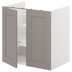 IKEA ENHET lavabo dolabı beyaz-gri - 39322434
