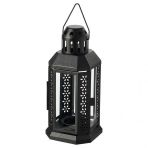 IKEA Enrum - Siyah - 22 cm Fener Mumluk