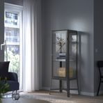 IKEA FABRIKÖR cam vitrin koyu gri - 00242278