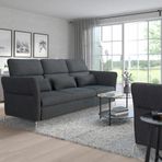 IKEA FAMMARP 3'lü kanepe tallmyra siyah-gri - 19423014