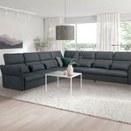 IKEA Fammarp Tallmyra Siyah-Gri 6'lı Köşe Kanepe