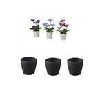 IKEA FEJKA Yapay Bitki Seti, 3'lü, Hercai Menekşe, 6 cm, Persillade Saksı ile