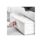 IKEA Fermuarlı Düzenleme Kutusu 63x53x19 Cm Saklama Kutusu Polyester Hurç Beyaz Renk