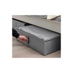 IKEA Fermuarlı Düzenleme Kutusu 63x53x19 Cm Saklama Kutusu Polyester Hurç Koyu Gri