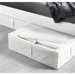 IKEA Fermuarlı Saklama Kutusu 65X53X19 cm Düzenleme Kutusu Polyester Organizer Kutu Beyaz Hurç