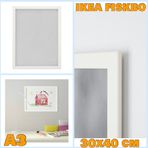 IKEA FISKBO Çerçeve Beyaz 30x40 cm