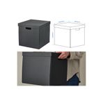 IKEA Fjaderharv 32x35x31 cm Antrasit Kapaklı Saklama Kutusu