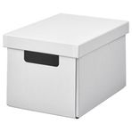 IKEA FJADERHARV kapaklı kutu beyaz - 30596895