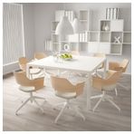 IKEA FJALLBERGET çalışma sandalyesi ağartılmış meşe kaplama-gunnared açık bej - 80396422