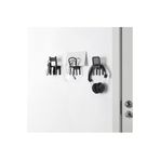IKEA Fjantıg Dekoratif askılık, kanca, siyah, 3 adet