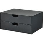 IKEA Fjäderharv Çekmeceli Kutu, Antrasit, 32X25 Cm, 2 Çekmeceli