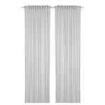 IKEA Fon Perde/2 Kanat, MeridyenDukkan Beyaz-Gri Renk-Çizgili Model 120x300 cm