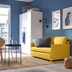 IKEA FRIDHULT 2'li yataklı kanepe skiftebo sarı - 00575446