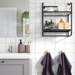IKEA FRÖSJÖN duvar rafı siyah - 90574904