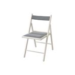 IKEA Frösvı Beyaz-Knisa Açık Gri Katlanır Sandalye Masif Ahşap 1ADET