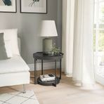 IKEA FRÖTORP yan sehpa siyah-mermer görünümlü - 10492276