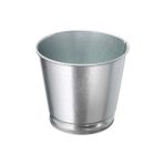 İkea Galvanizli Gümüş Renk Saksı Bitki Çiçek Saksısı 9 Cm Çelik Gri Saksı