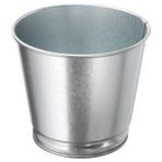 IKEA Galvanizli Gümüş Renk Saksı Bitki Çiçek Saksısı 9 cm Çelik