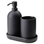 IKEA Gansjön Siyah Banyo Seti