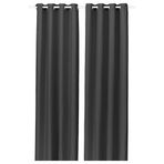 IKEA GINSTMOTT fon perde/2 kanat koyu gri - 50605417