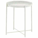 IKEA Gladom Beyaz 45x53 cm Tepsili Sehpa