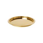 IKEA Glattıs Yuvarlak Tepsi, Paslanmaz Çelik, Pirinç Rengi, 38 cm Çap 703.501.13