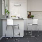 IKEA GLENN bar sandalyesi beyaz-krom kaplama - 60131734