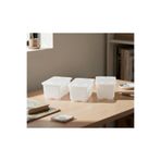 IKEA Glis saklama kutusu, Çocuk Kalem Ve Boya Kutusu & Saklama Kabı Glis 3 'lü şeffaf renk 17x10 cm