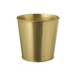 IKEA Gold Renk Bitki Çiçek Saksısı 12cm Meridyendukkan Galvanizli Çelik