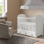 IKEA Gonatt 30467092 Beyaz Bebek Karyolası