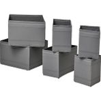 IKEA Gri Pratik Kutu Seti