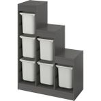 IKEA Gri Pratik Saklama Ünitesi 99X44X94 cm Çocuk Odası Oyuncak Dolabı Düzenleyici