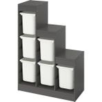 IKEA Gri Şık Saklama Ünitesi 99X44X94 cm Çocuk Odası Oyuncak Dolabı Düzenleyici